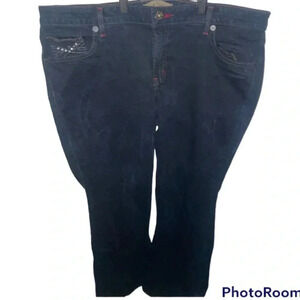 Lei straight leg black jeans size 18